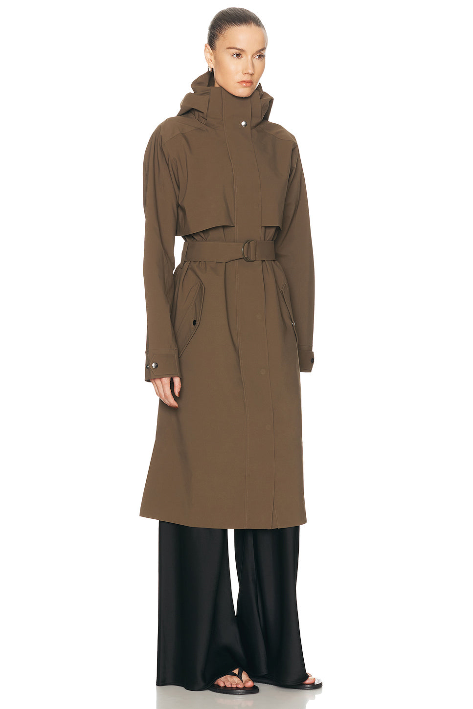 James Hooded Trench Coat