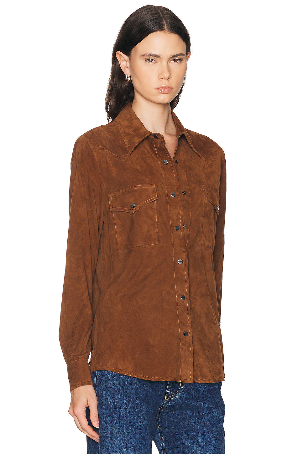 Cowboy Leather Travelin Soldier Top