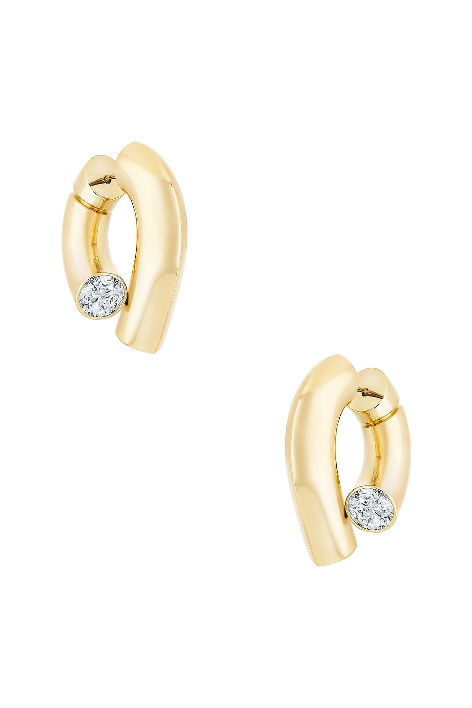 Oera Diamond Hoop Earrings