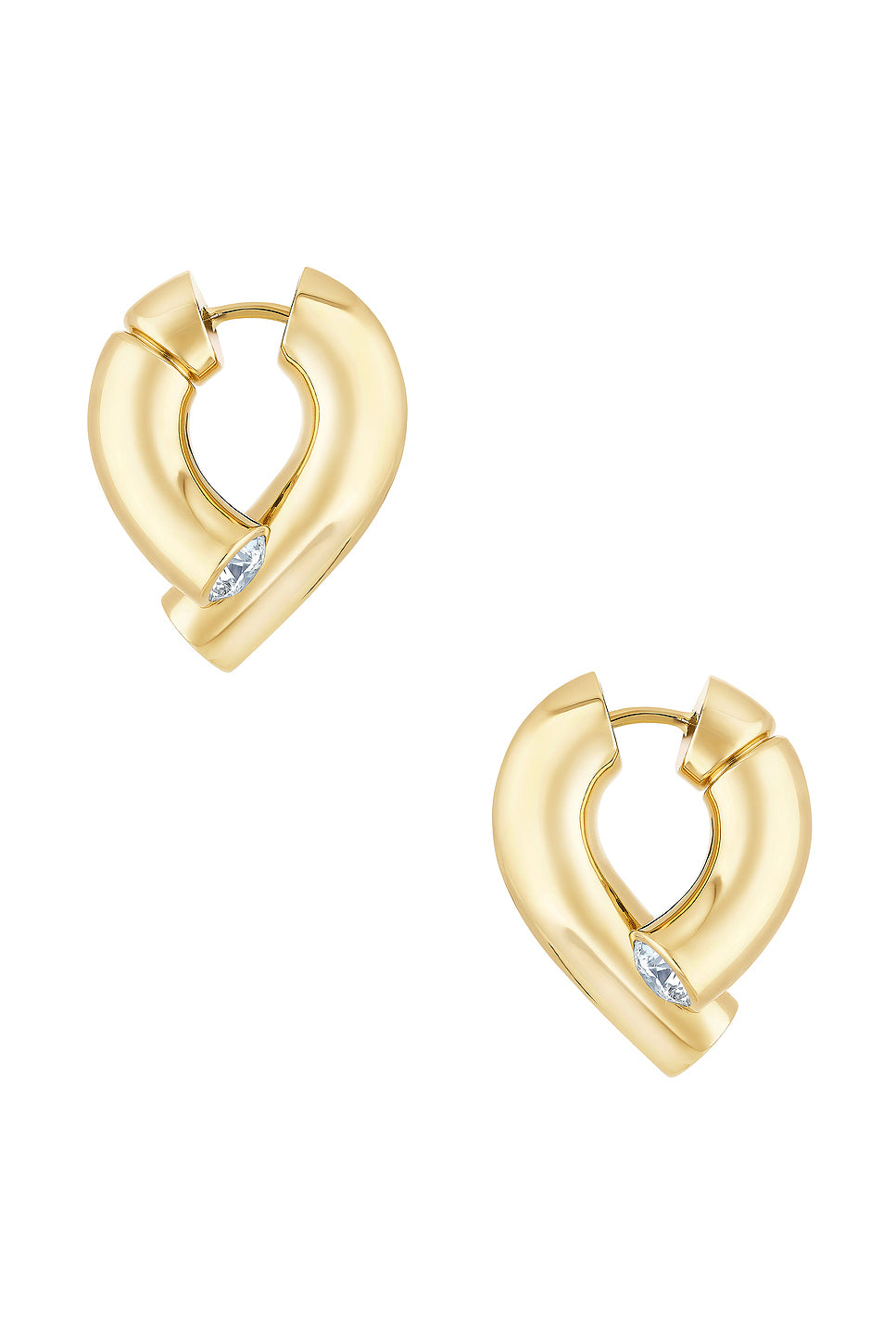 Oera Diamond Hoop Earrings