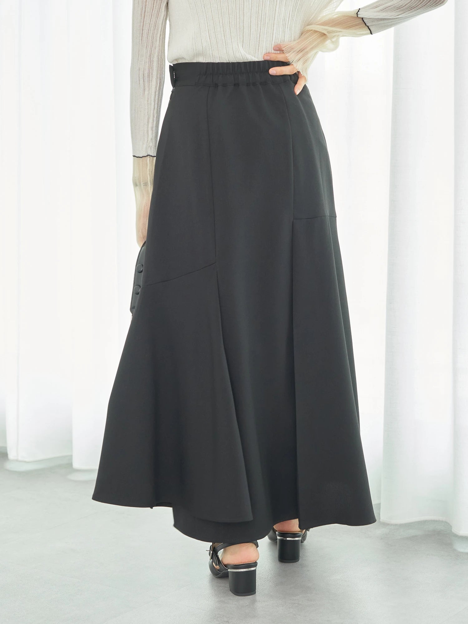 Takashi Asymmetrical Cut-Out Skirt