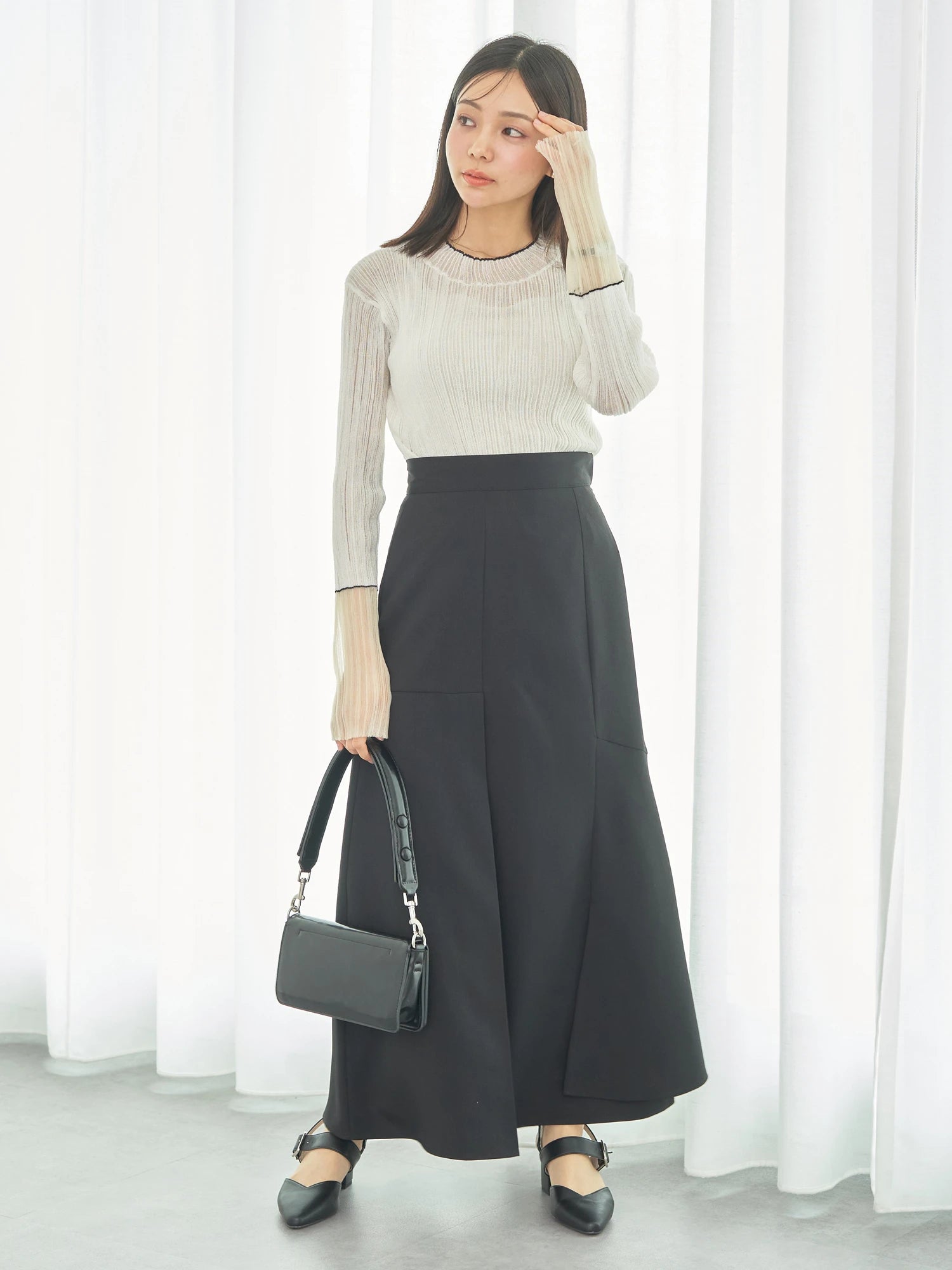 Takashi Asymmetrical Cut-Out Skirt