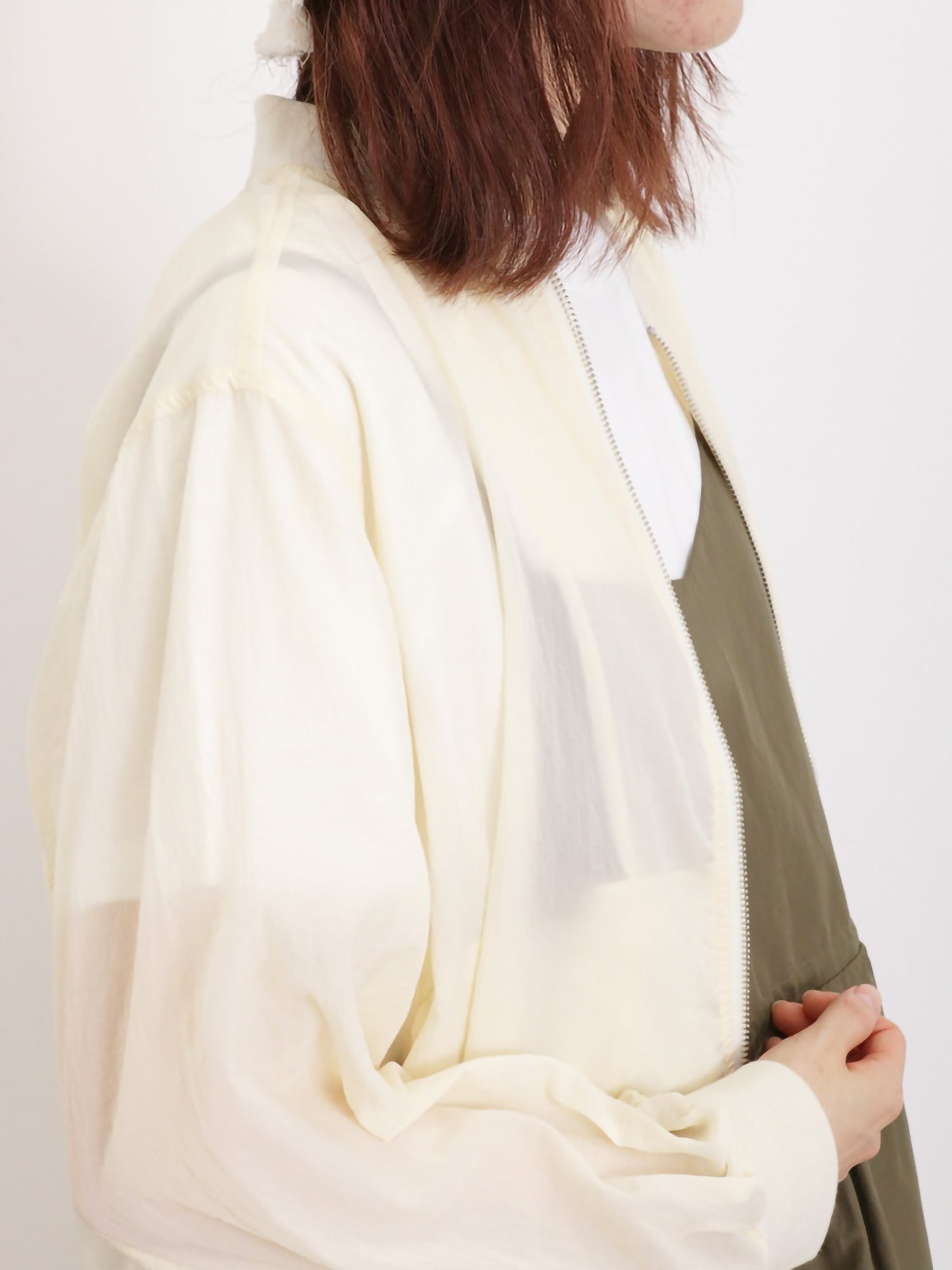 Tokihane Sheer Zip Blouson
