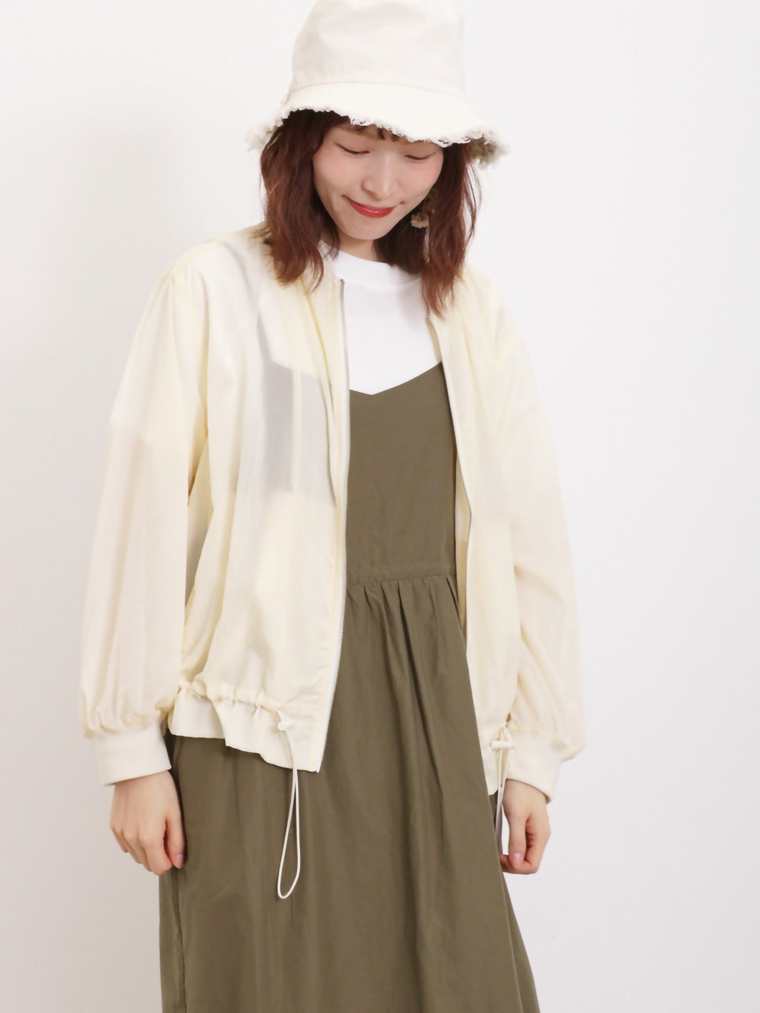 Tokihane Sheer Zip Blouson