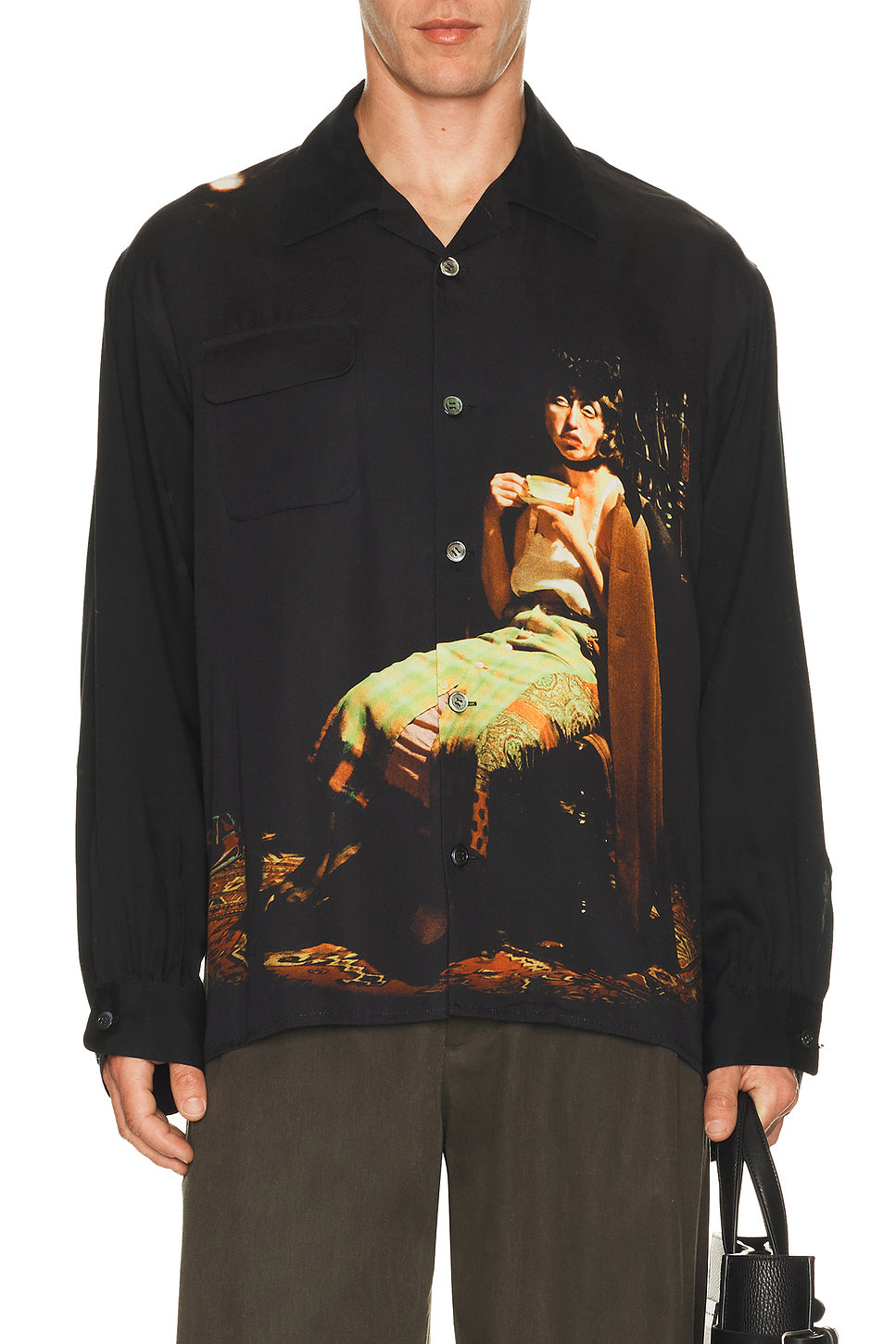 Graphic Button Up Shirt