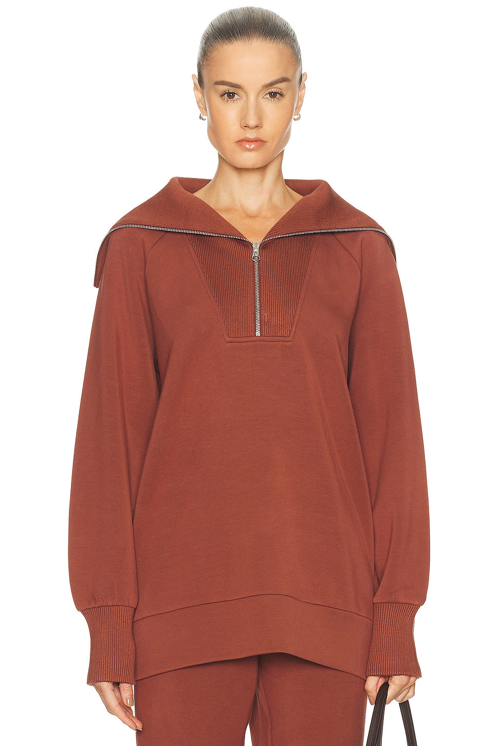 Xina Half Zip Longline Sweater