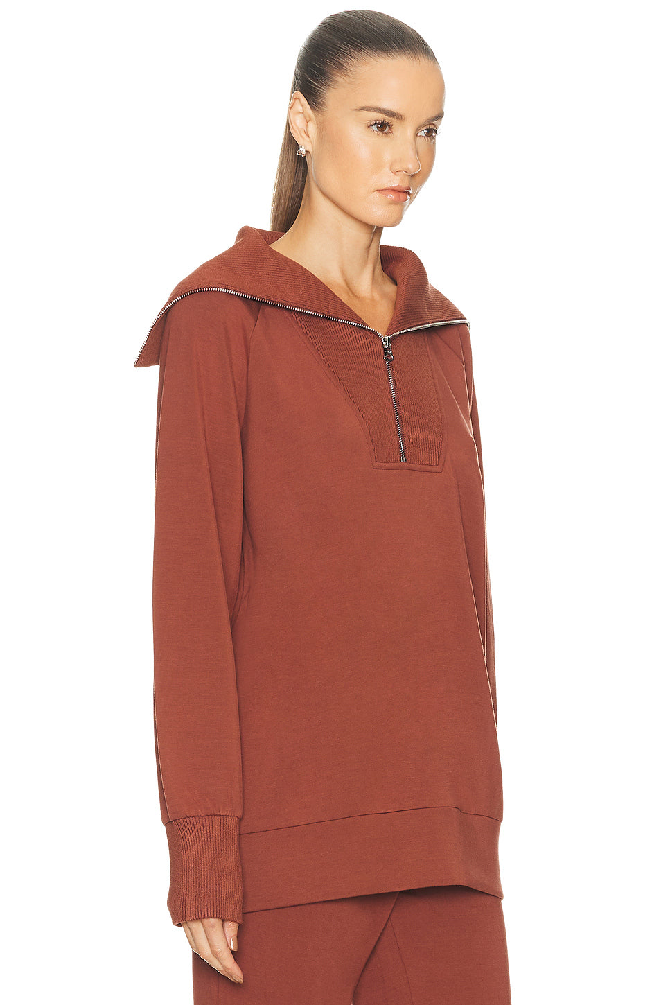 Xina Half Zip Longline Sweater