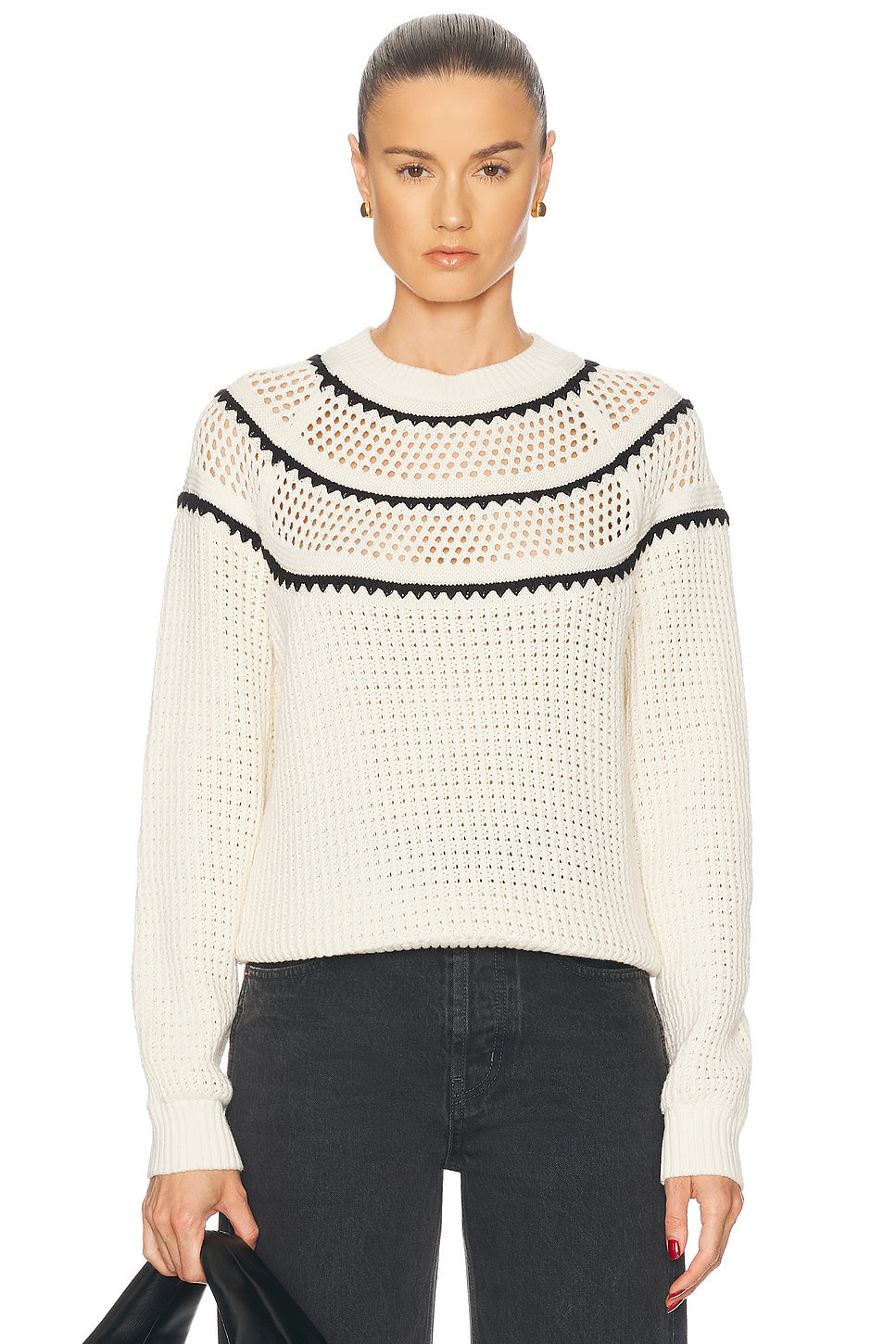 Padbury Pointelle Knit Sweater