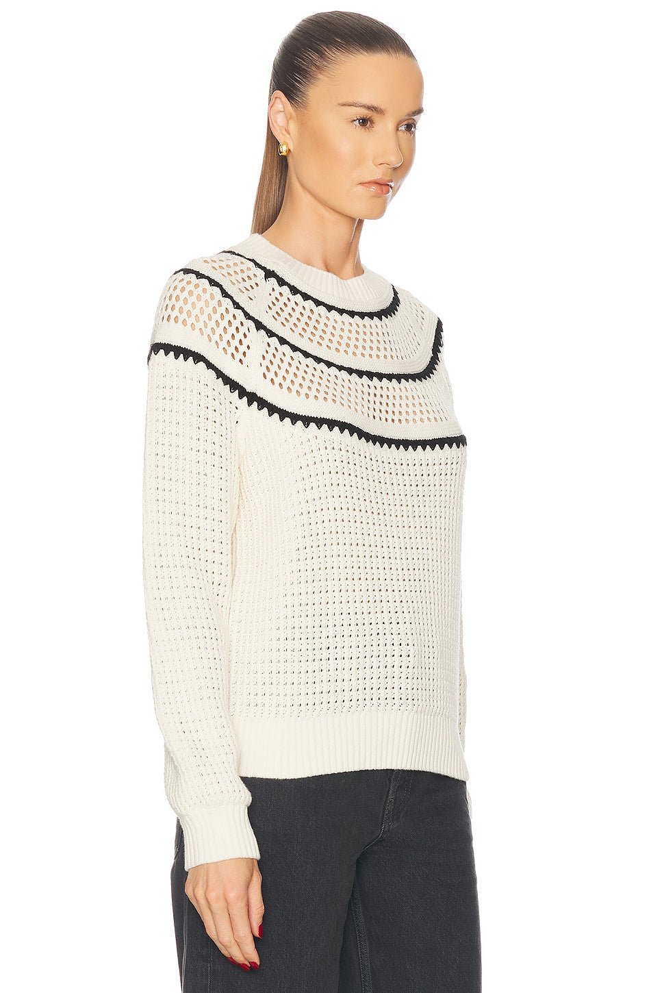 Padbury Pointelle Knit Sweater