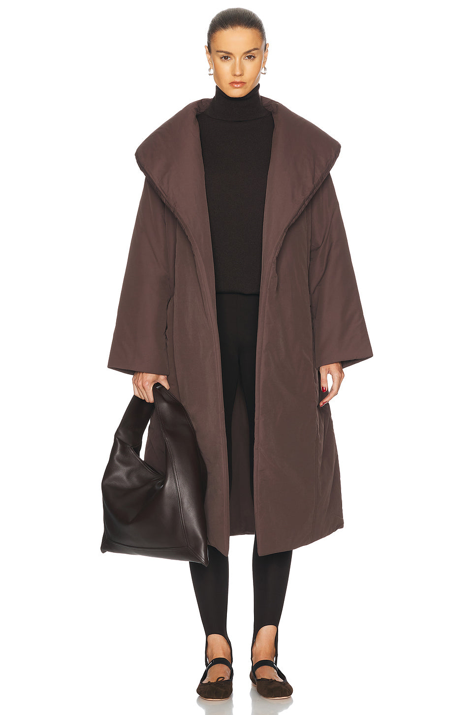 Ana Long Wrap Puffer Coat