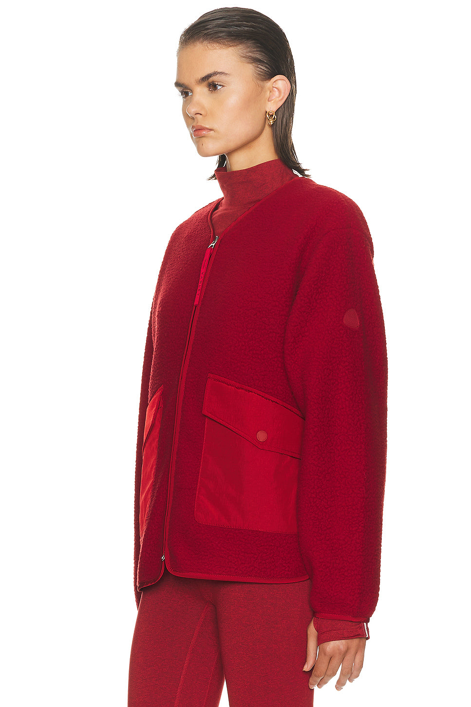 Marina Collarless Fleece Jacket