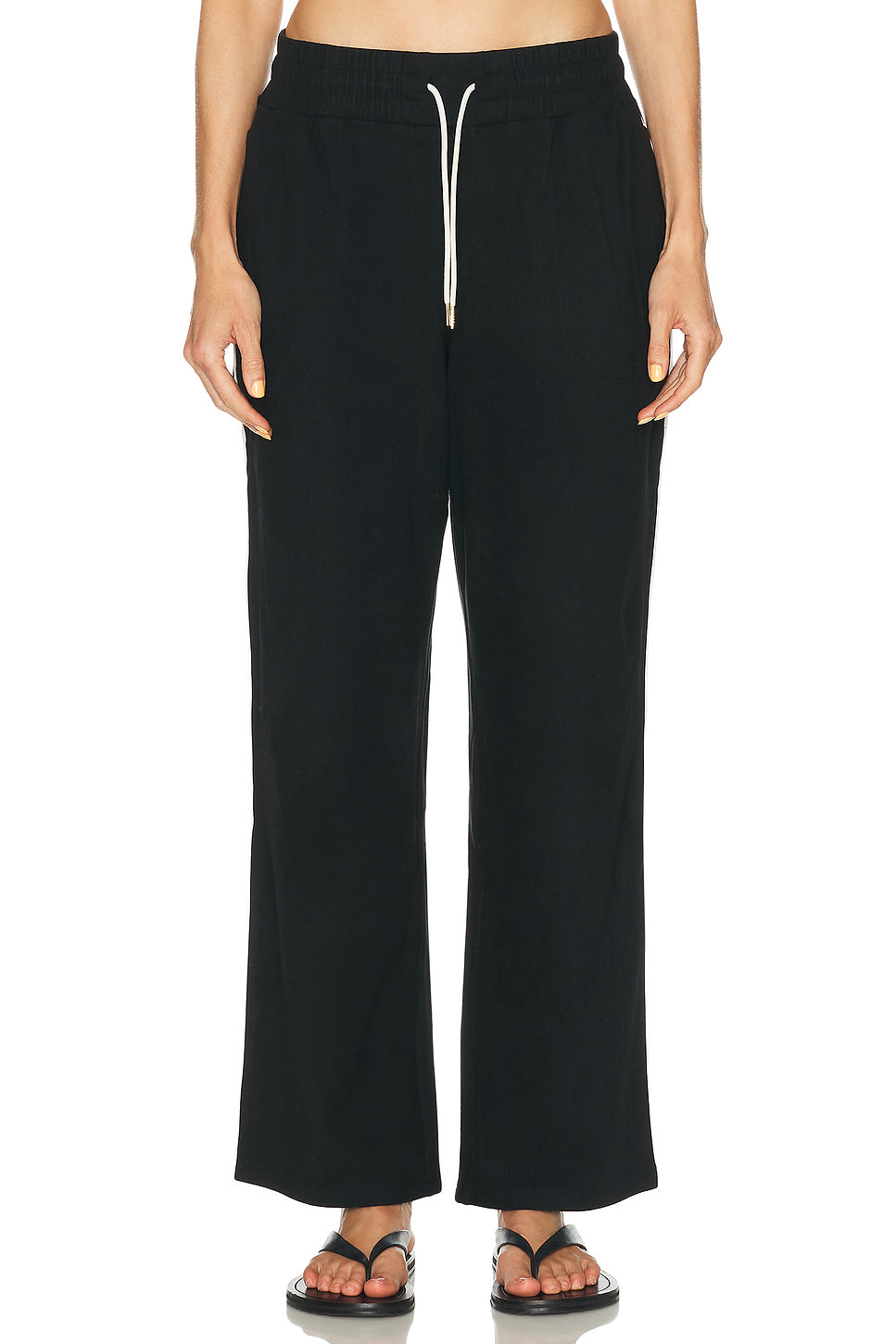 Brushed Rib Straight Leg 30 Pant