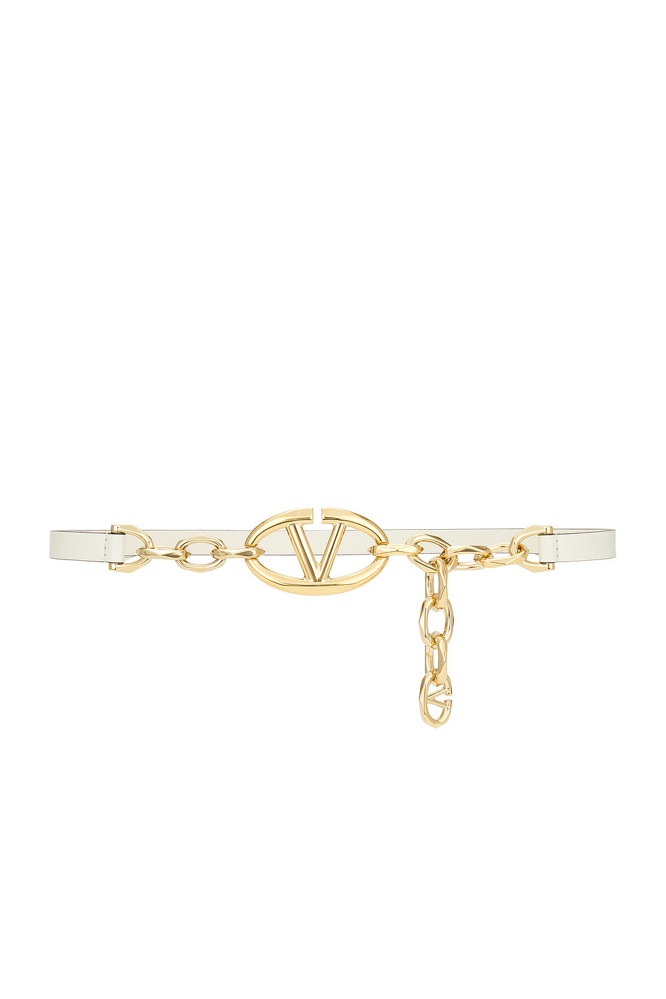 V Logo Moon Chain Belt