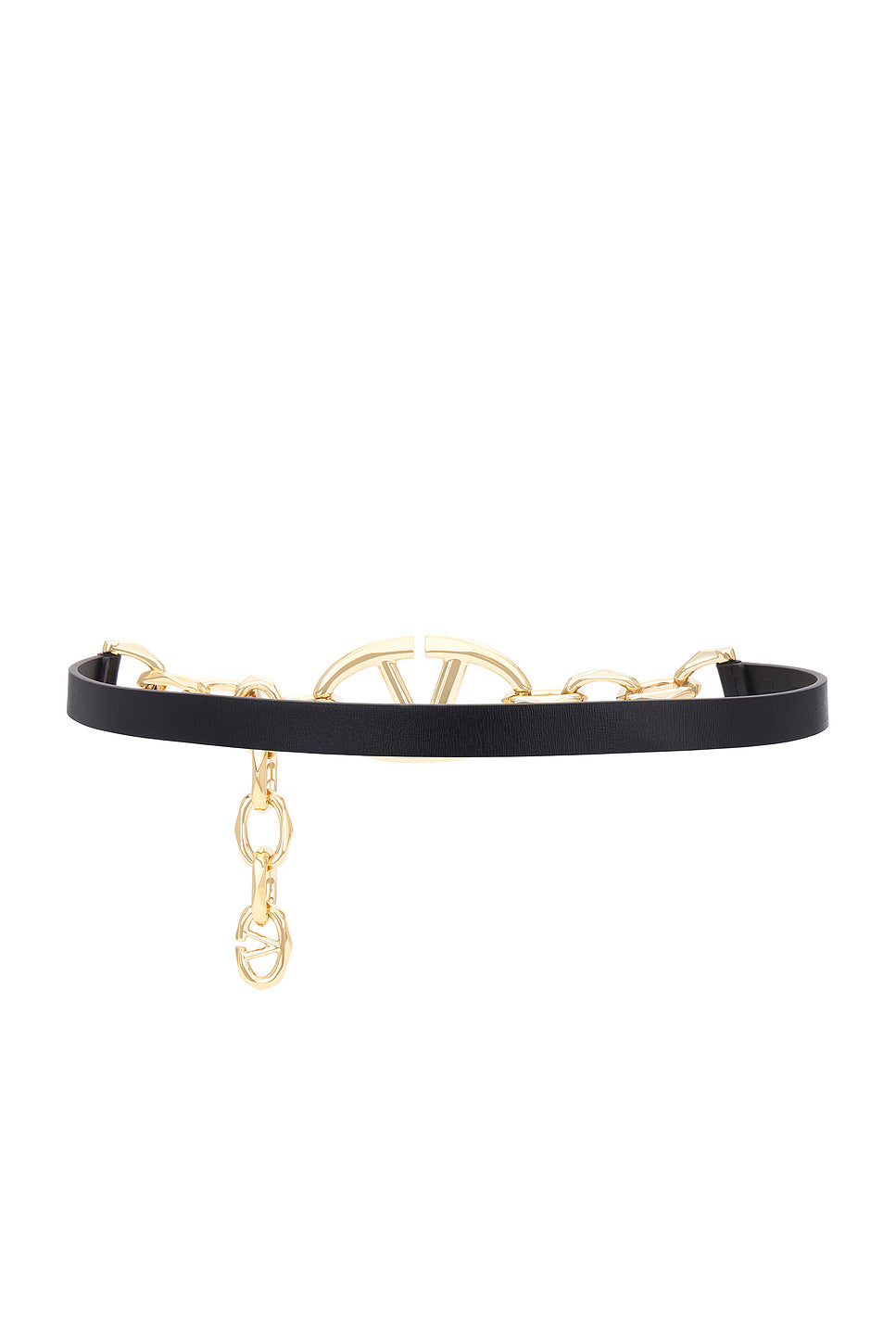 V Logo Moon Chain Belt