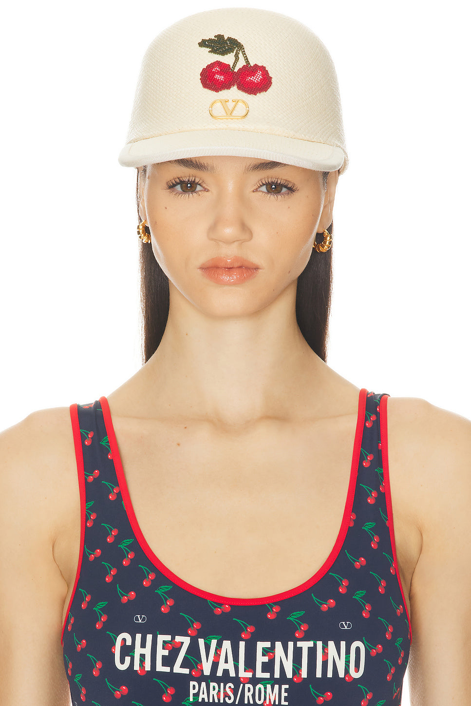 V Logo Signature Baseball Hat