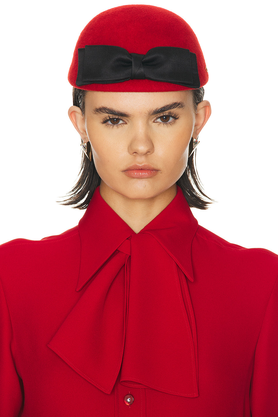 V Logo Signature Beret