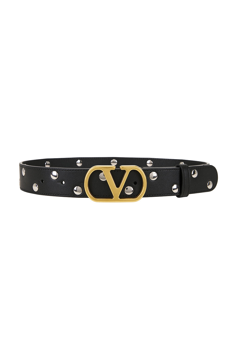V Logo Signature Studs Belt