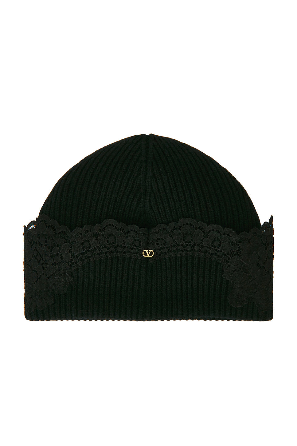 V Logo Cashmere Lace Beanie
