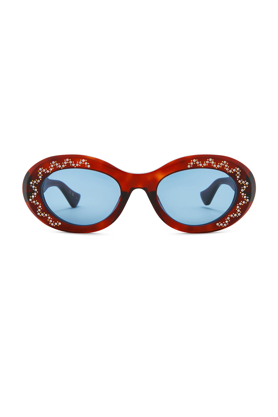 Icon V Logo Oval Sunglasses