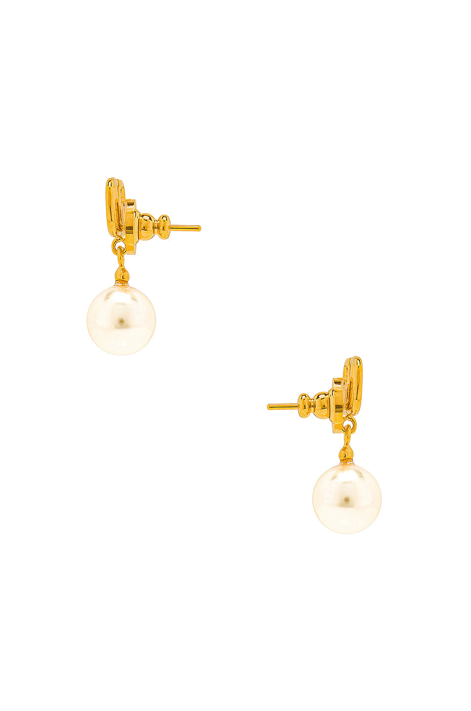 V Logo Signature Pearl Earrings