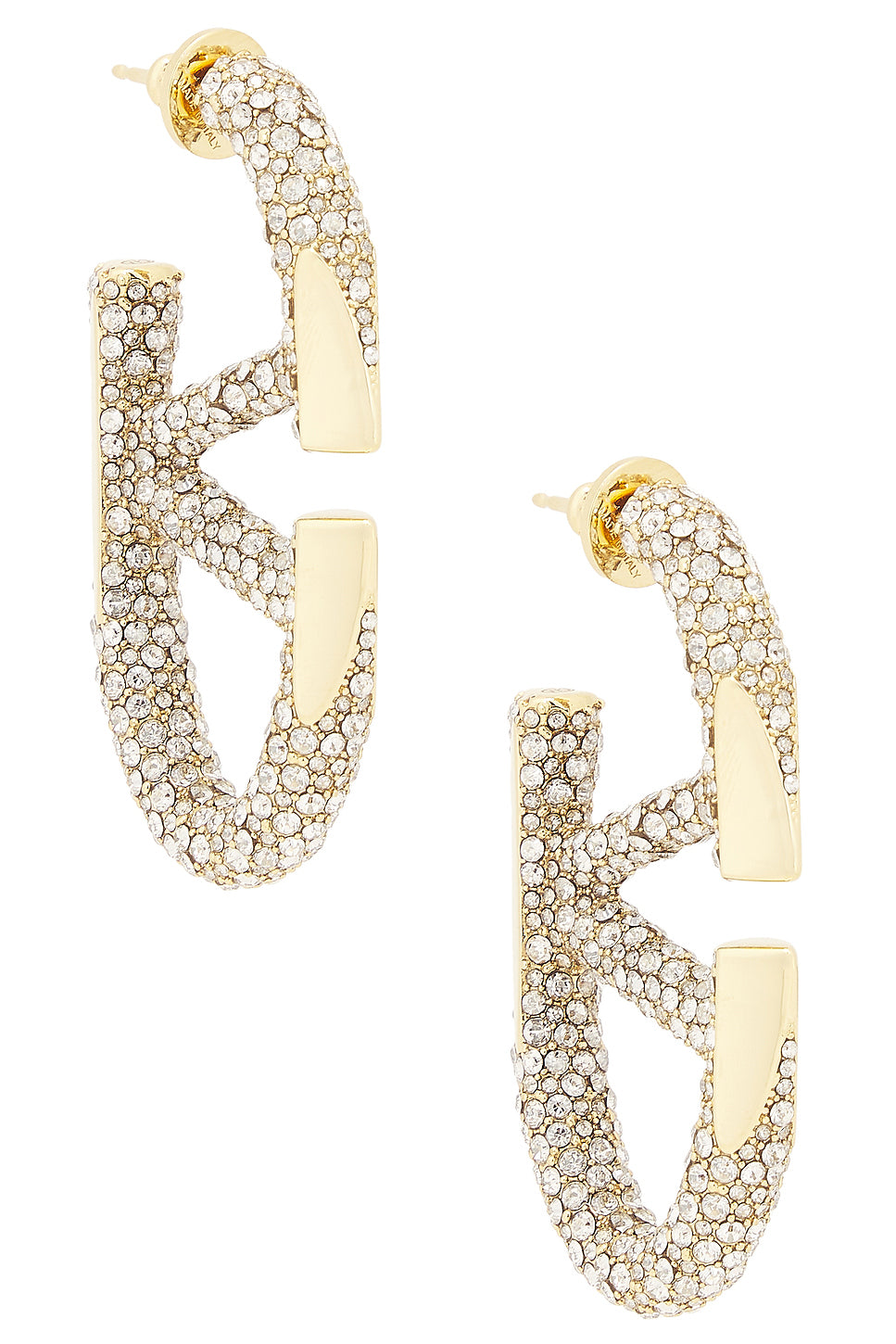 V Logo The Bold Edition Crystal Earrings