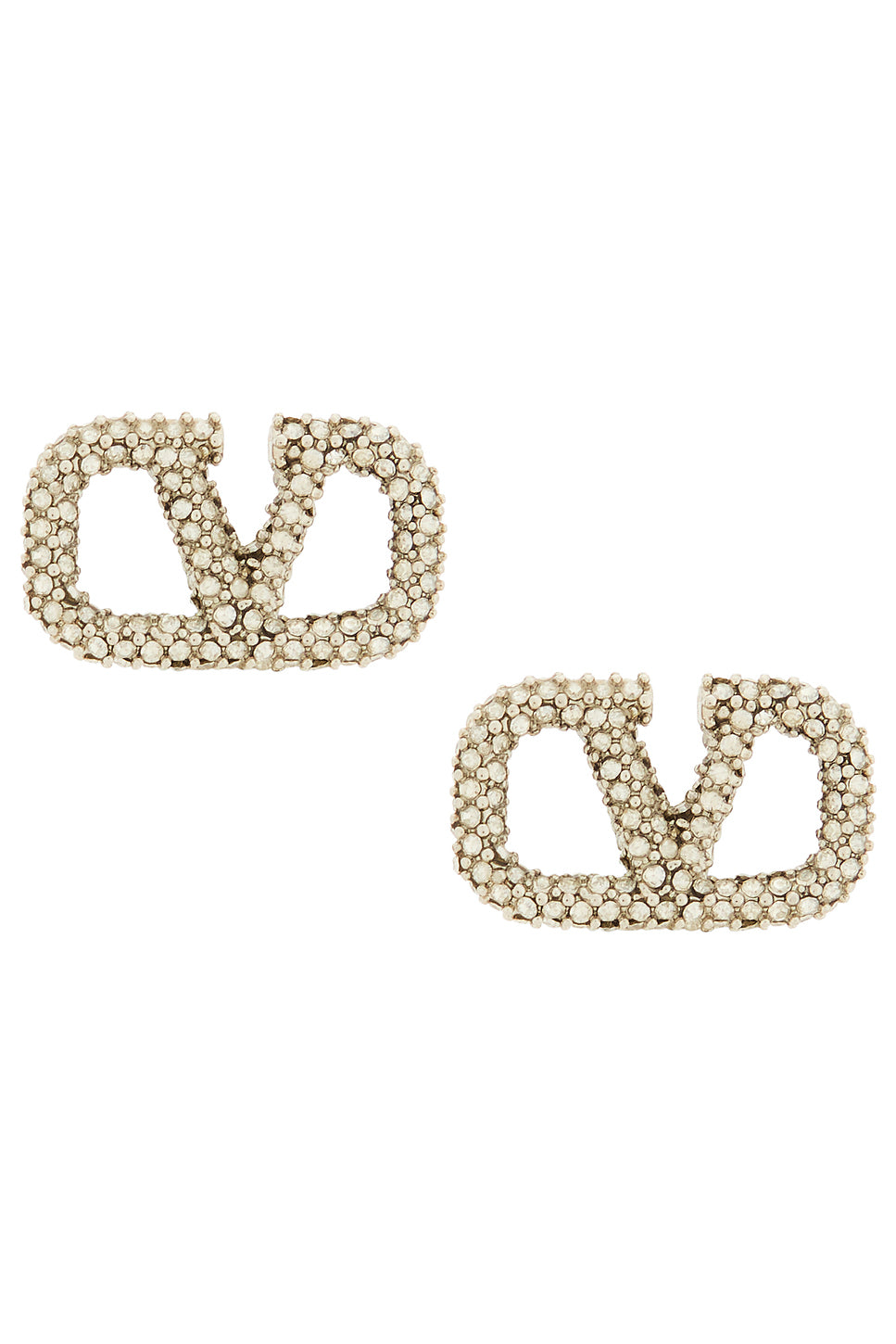 V Logo Signature Strass Earrings