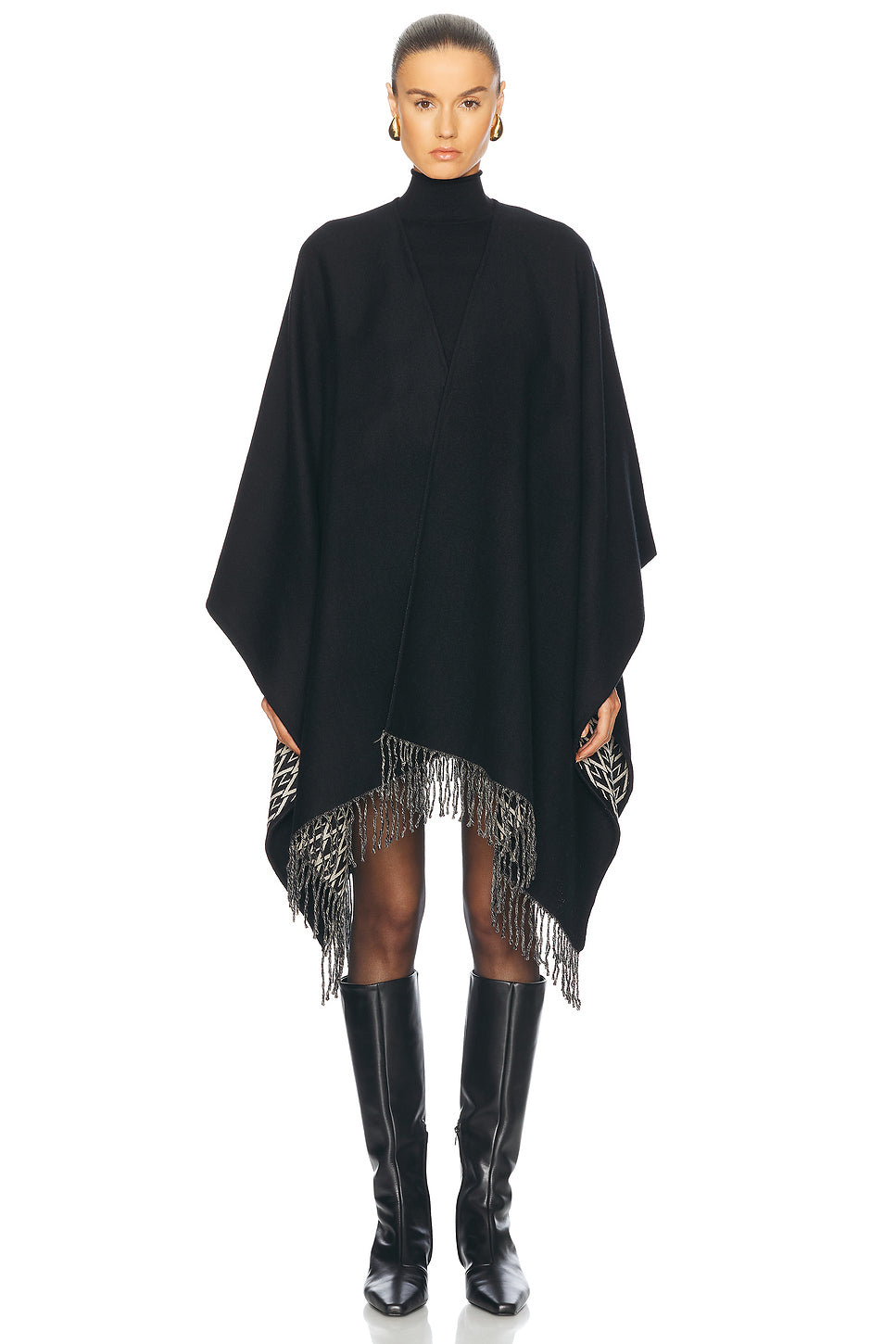 Toute La V Cashmere Poncho