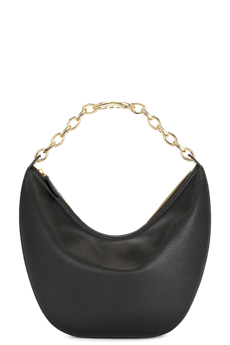 Medium V Logo Moon Hobo Bag