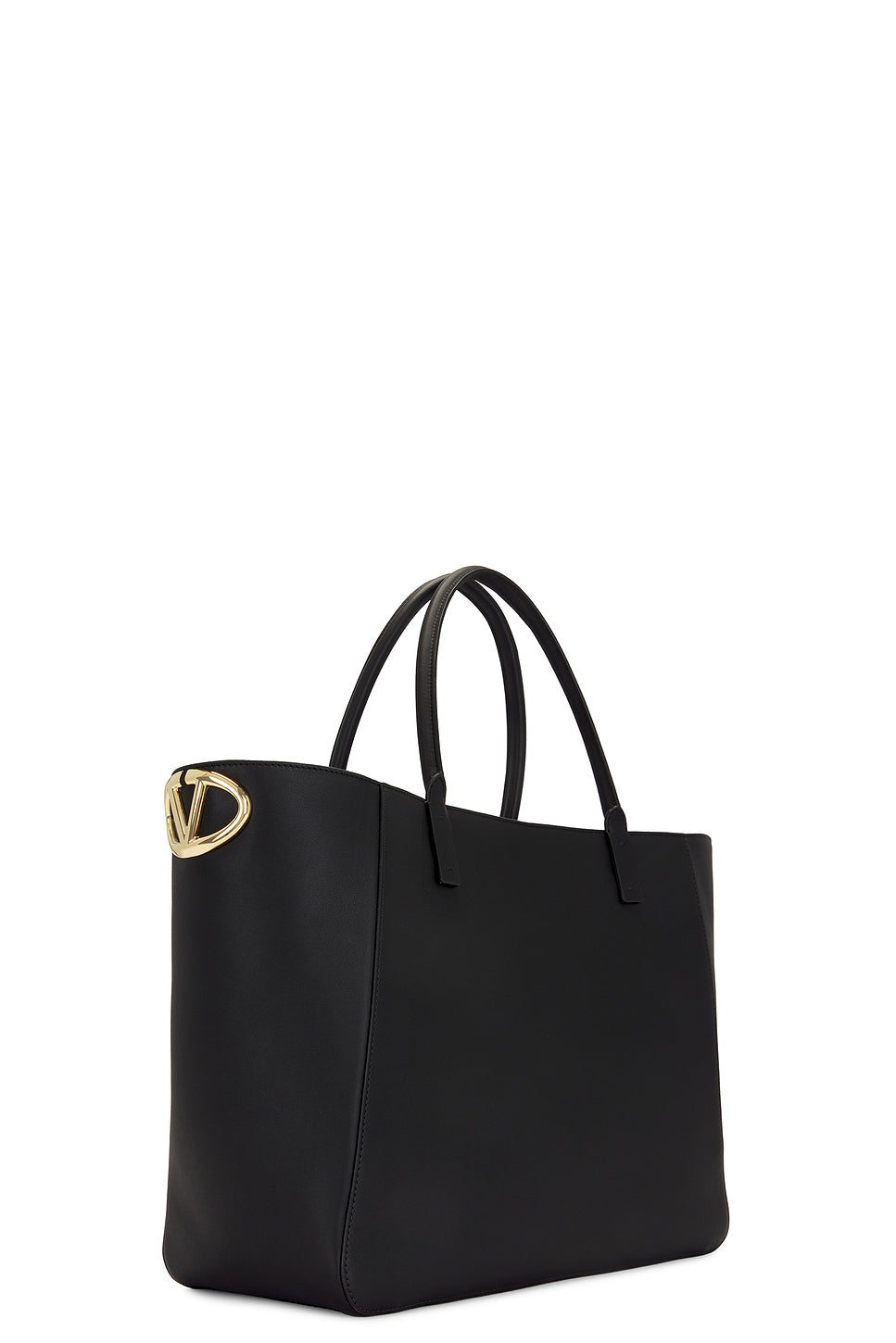 V Logo Side Tote