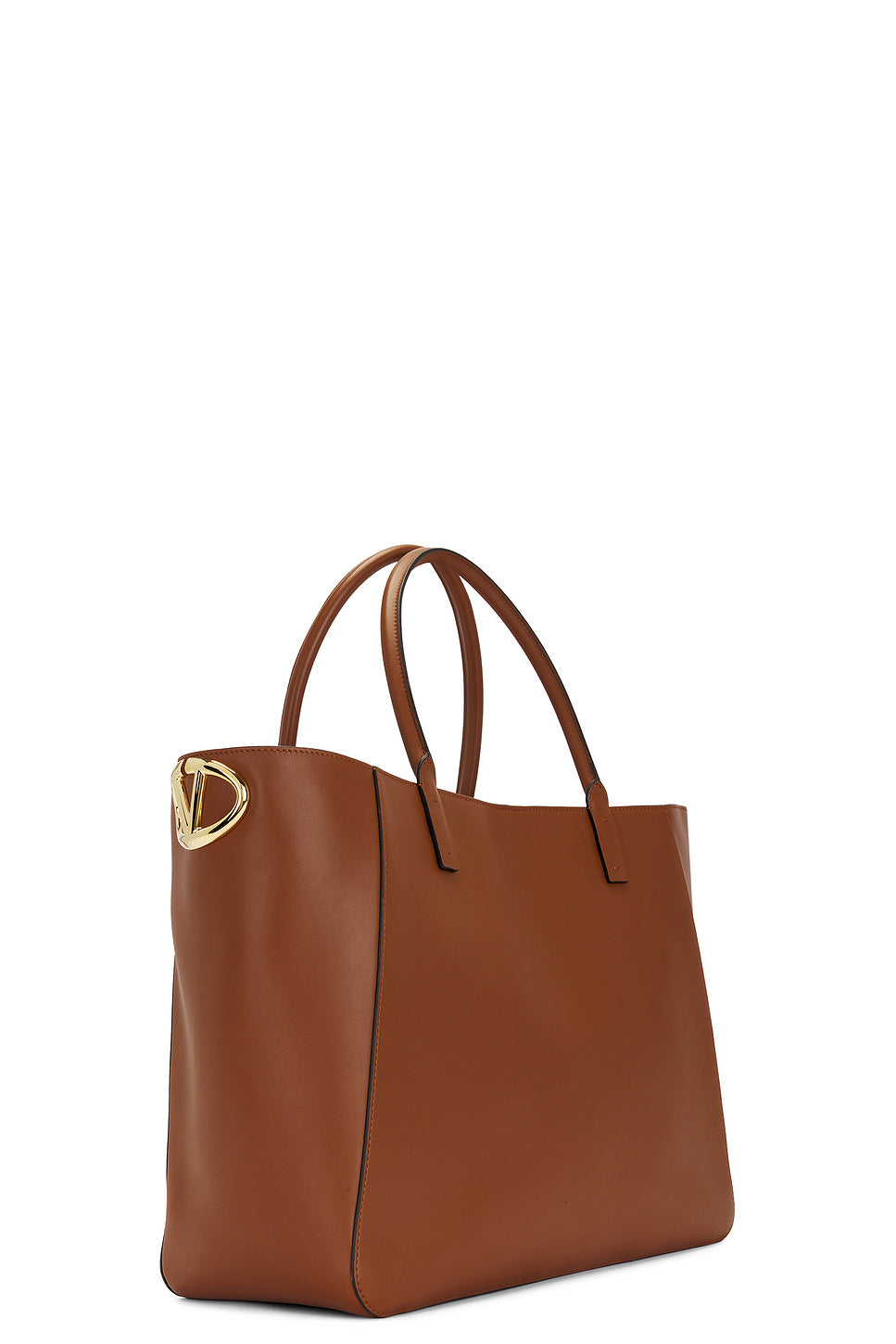 V Logo Side Tote