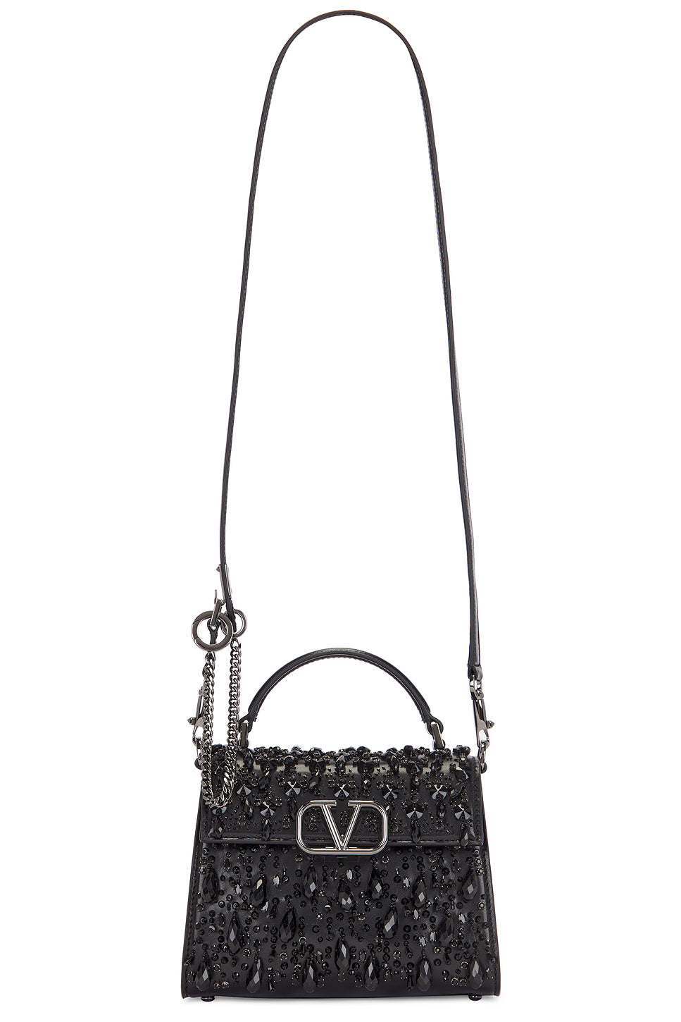 V Sling Mini Top Handle Bag