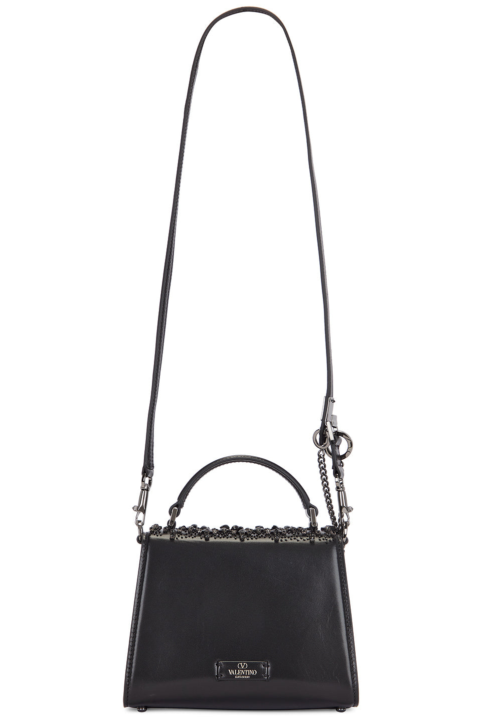 V Sling Mini Top Handle Bag