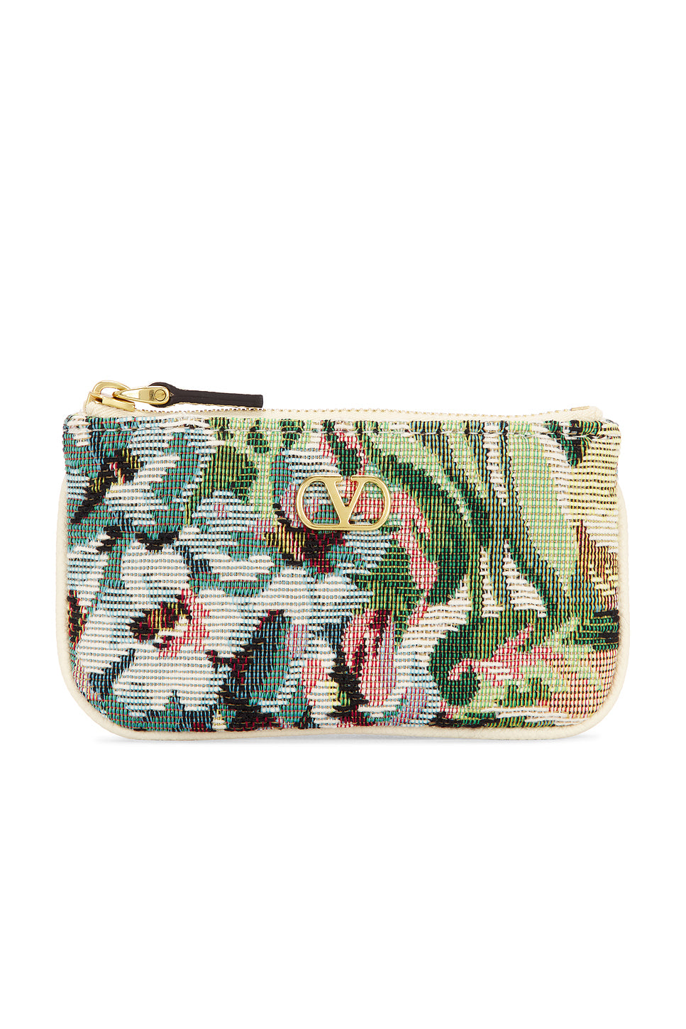 V Logo Signature Coin Purse