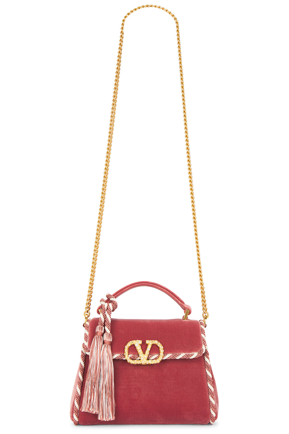 V Sling Mini Top Handle Bag