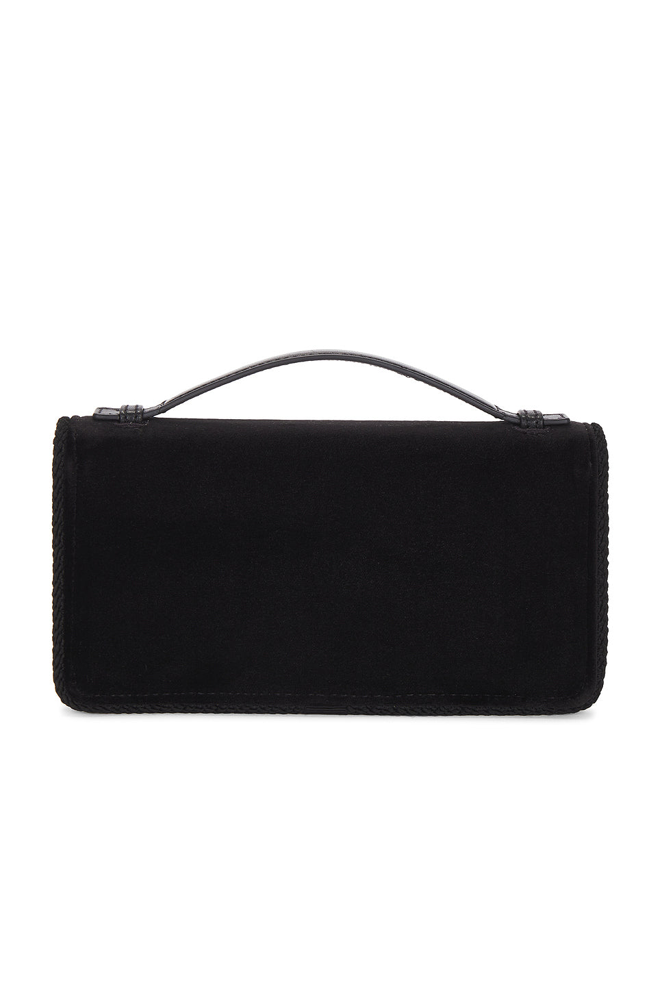 V Logo Velvet Wallet With Strap