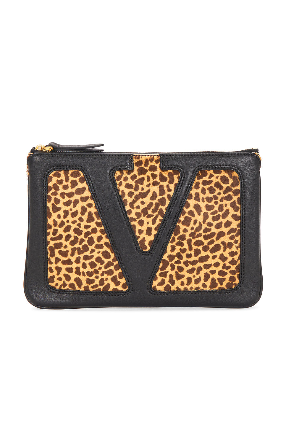 Viva Superstar Calf Hair Medium Flat Pouch