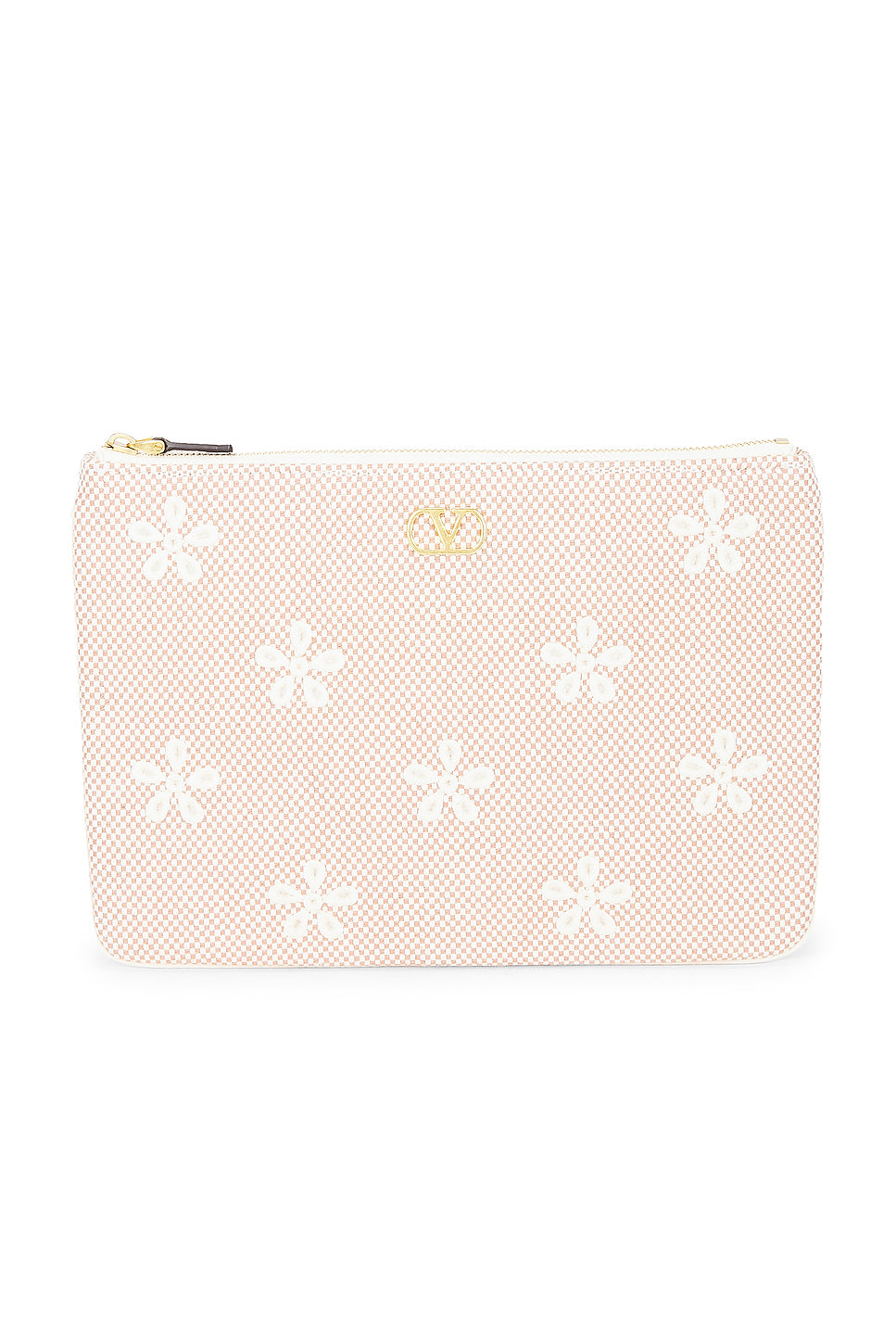 V Logo Signature Medium Flat Pouch