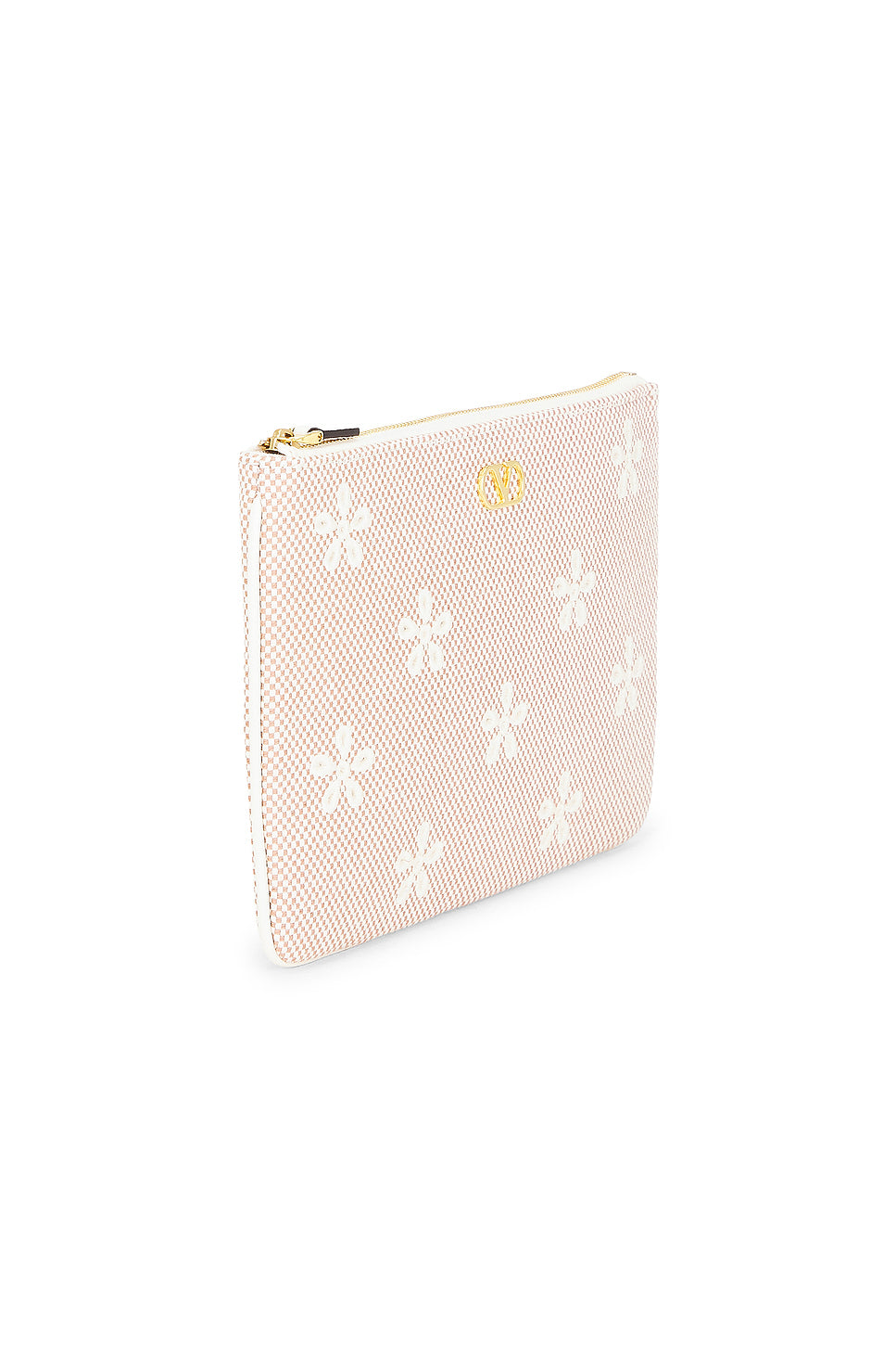 V Logo Signature Medium Flat Pouch