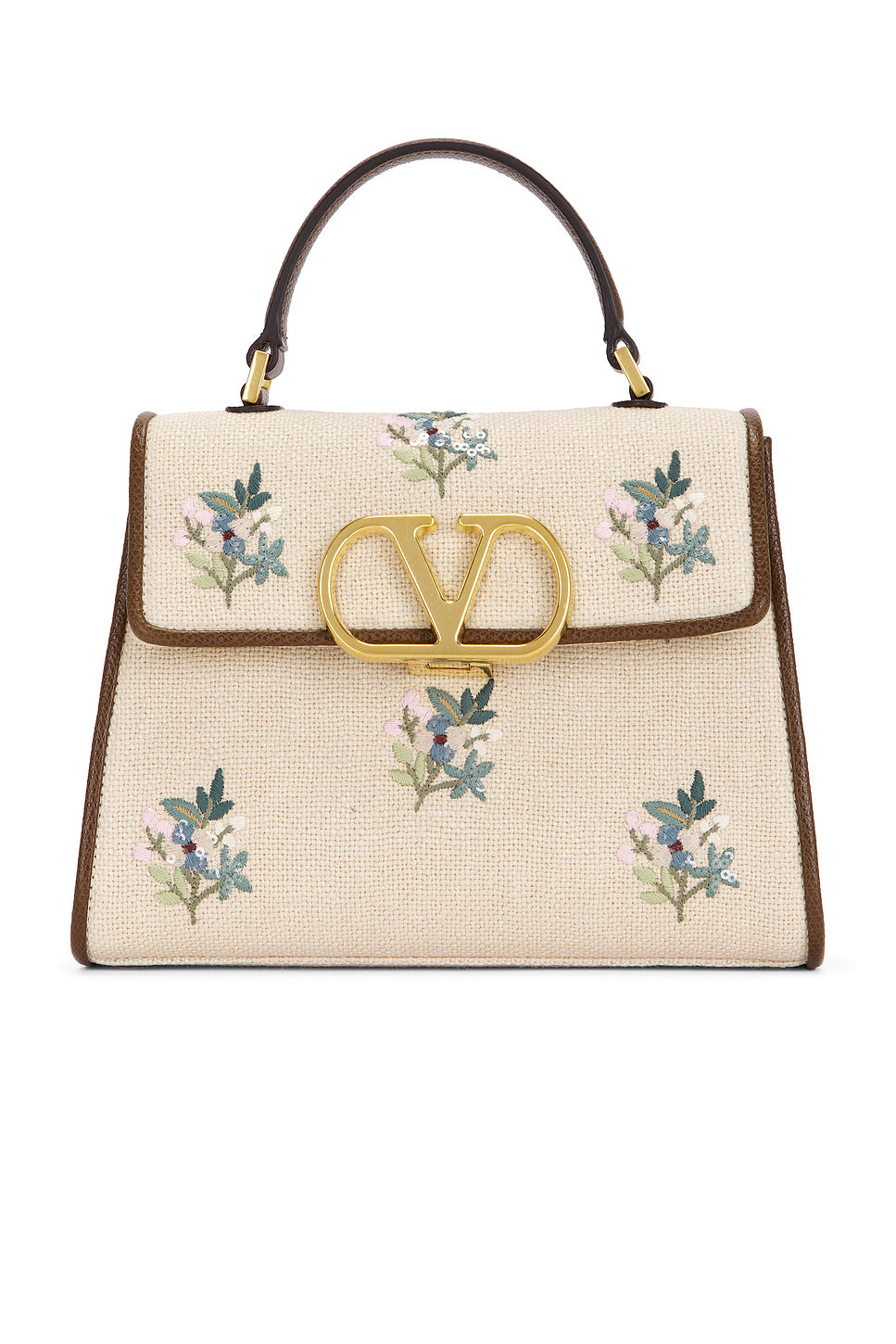 V Sling Small Top Handle Bag