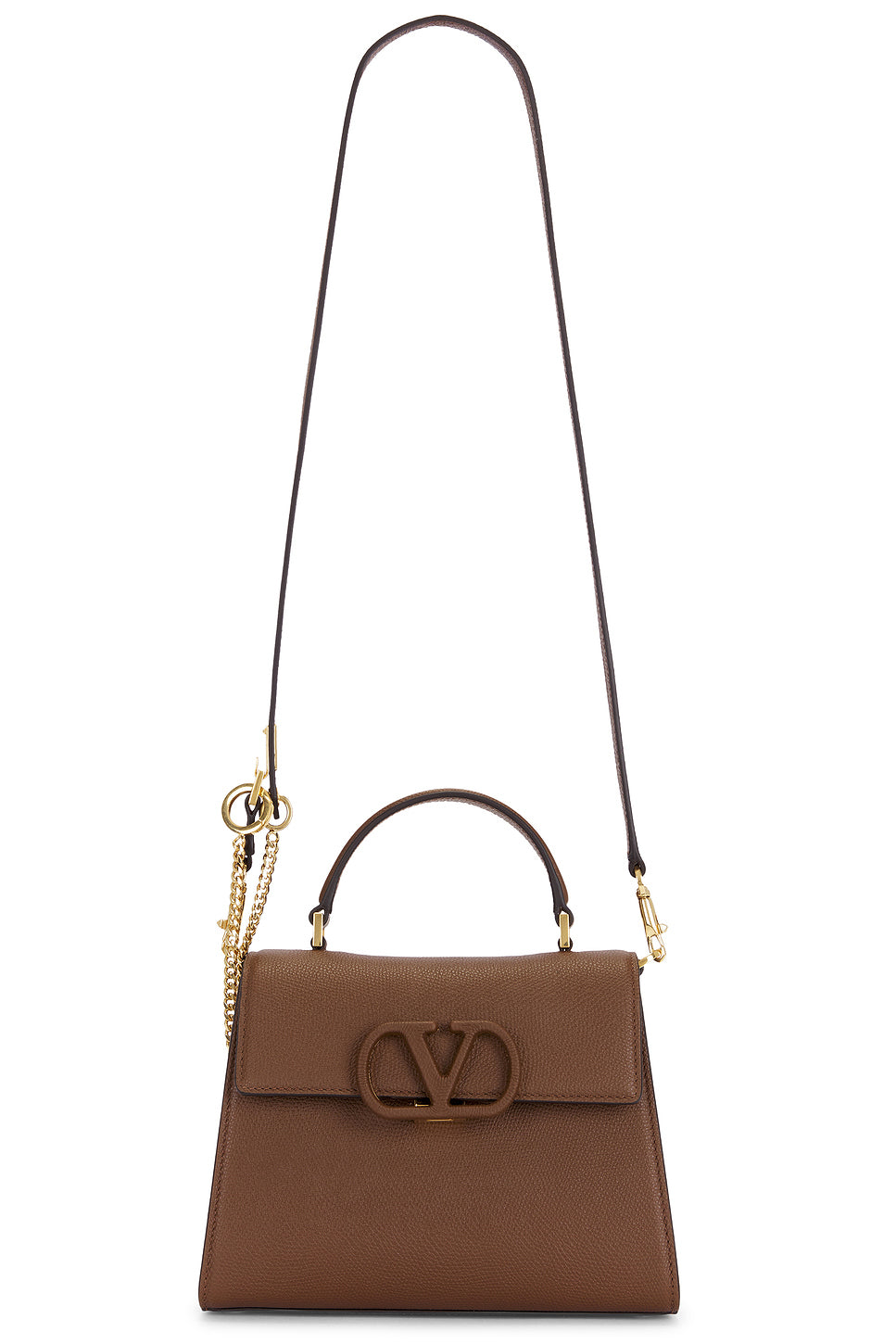 V Sling Small Top Handle Bag