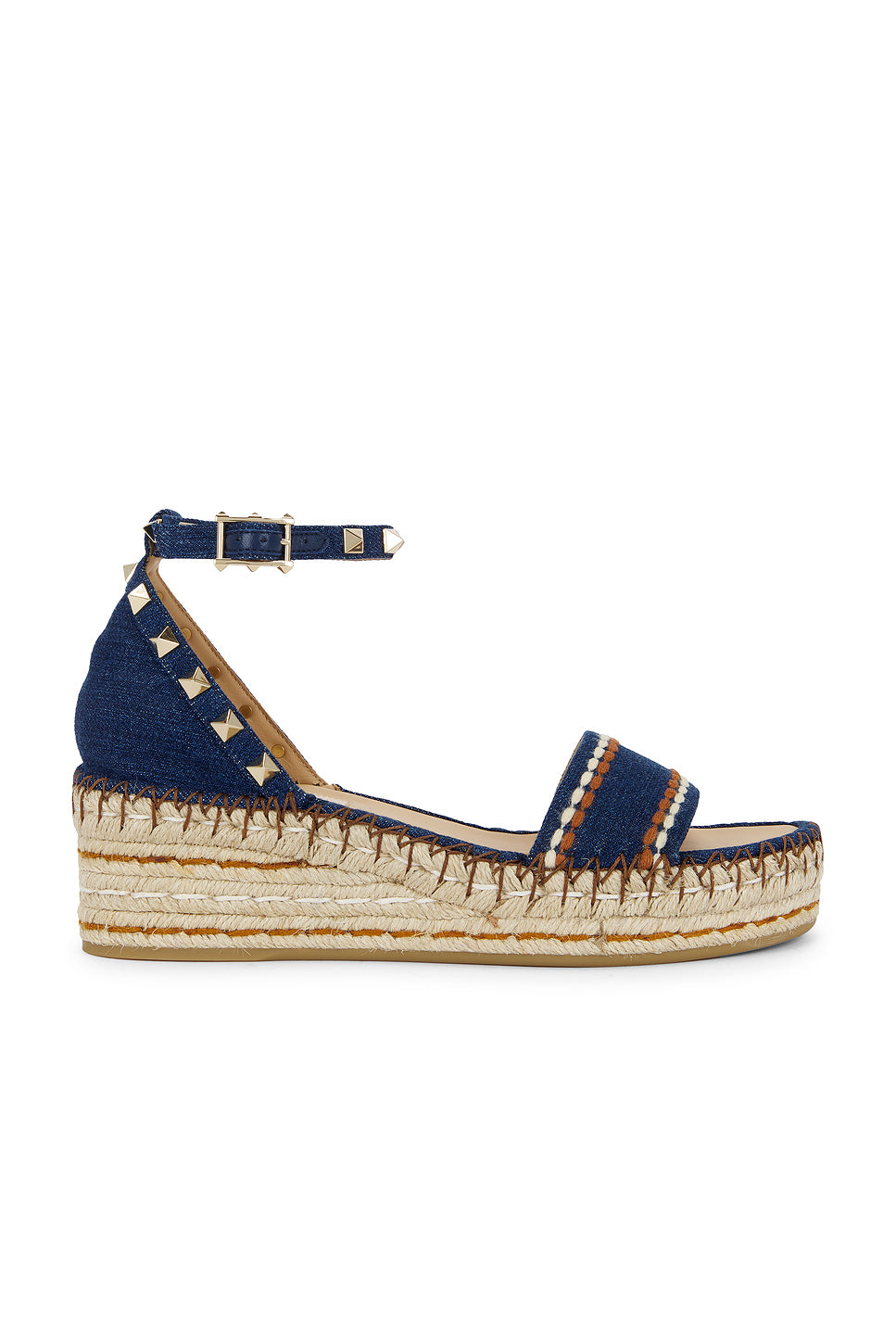 Rockstud Torchon Flatform Espadrilla Sandal
