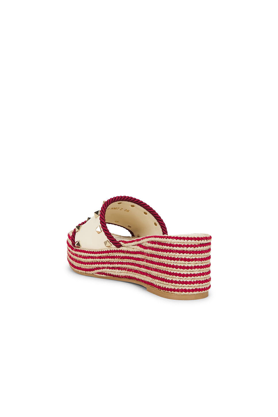 Rockstud Flatform Espadrille Slide