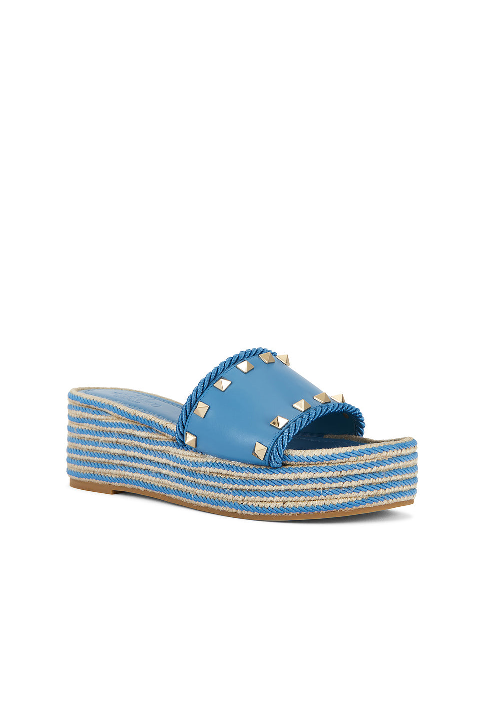 Rockstud Flatform Espadrille Slide