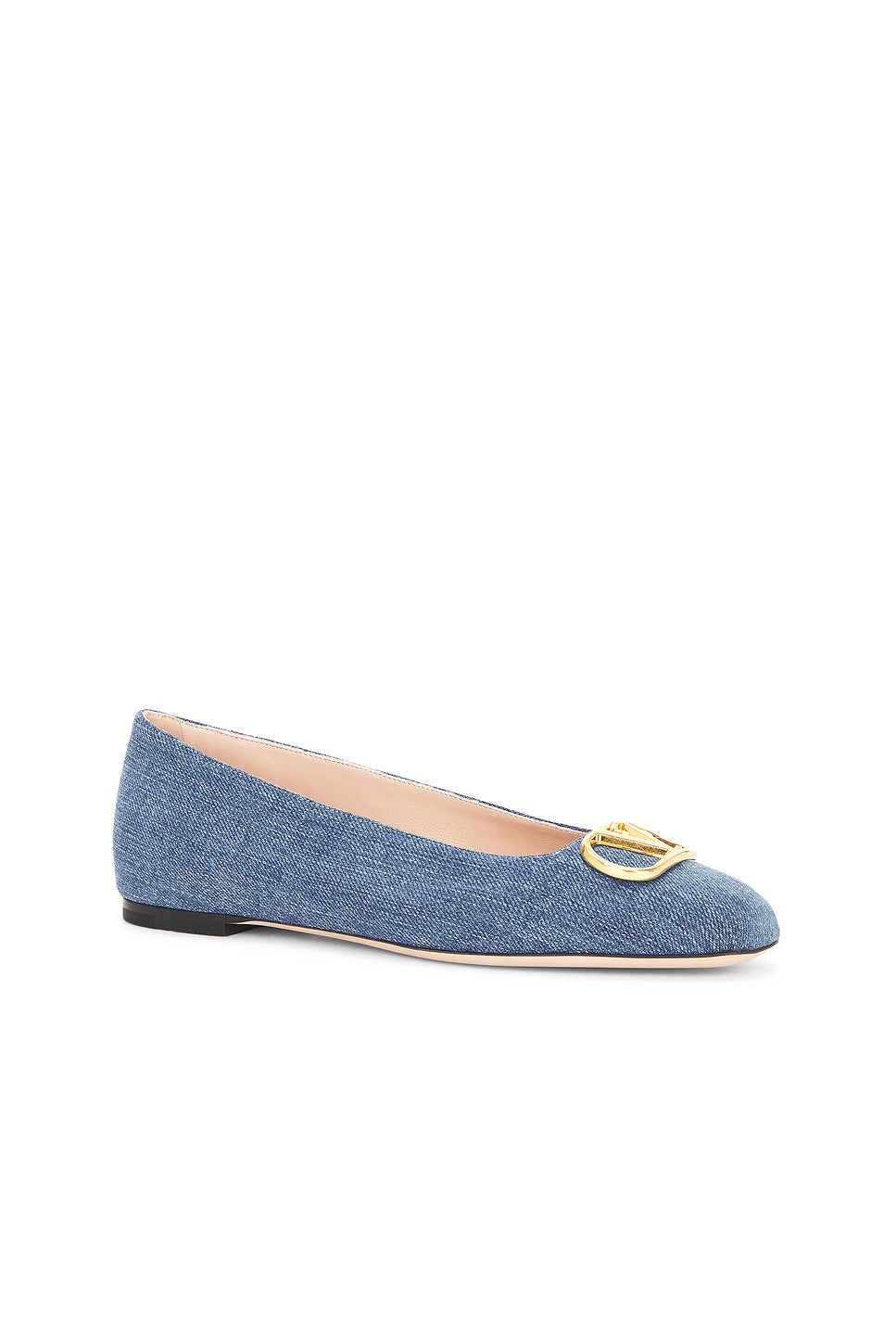 V Logo Signature Ballet Flat