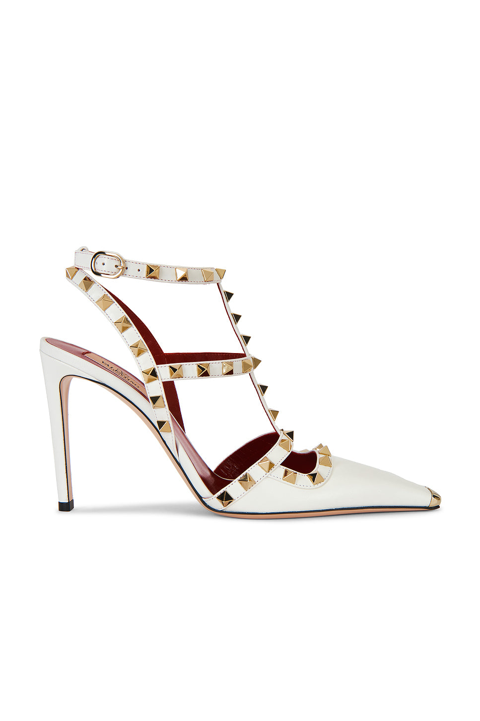 Rockstud Ankle Strap Pump