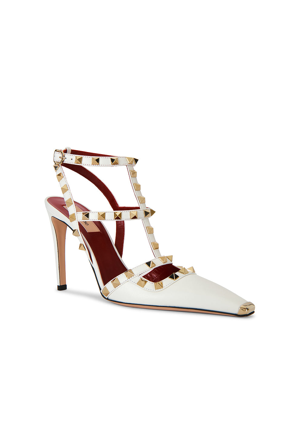 Rockstud Ankle Strap Pump