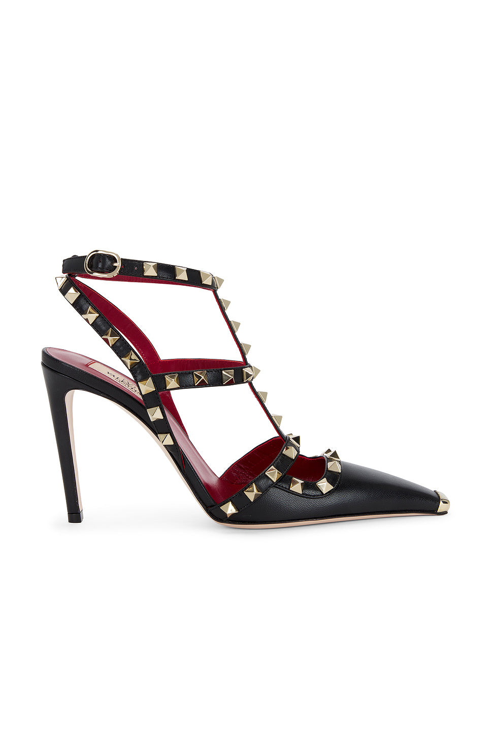Rockstud Ankle Strap Pump
