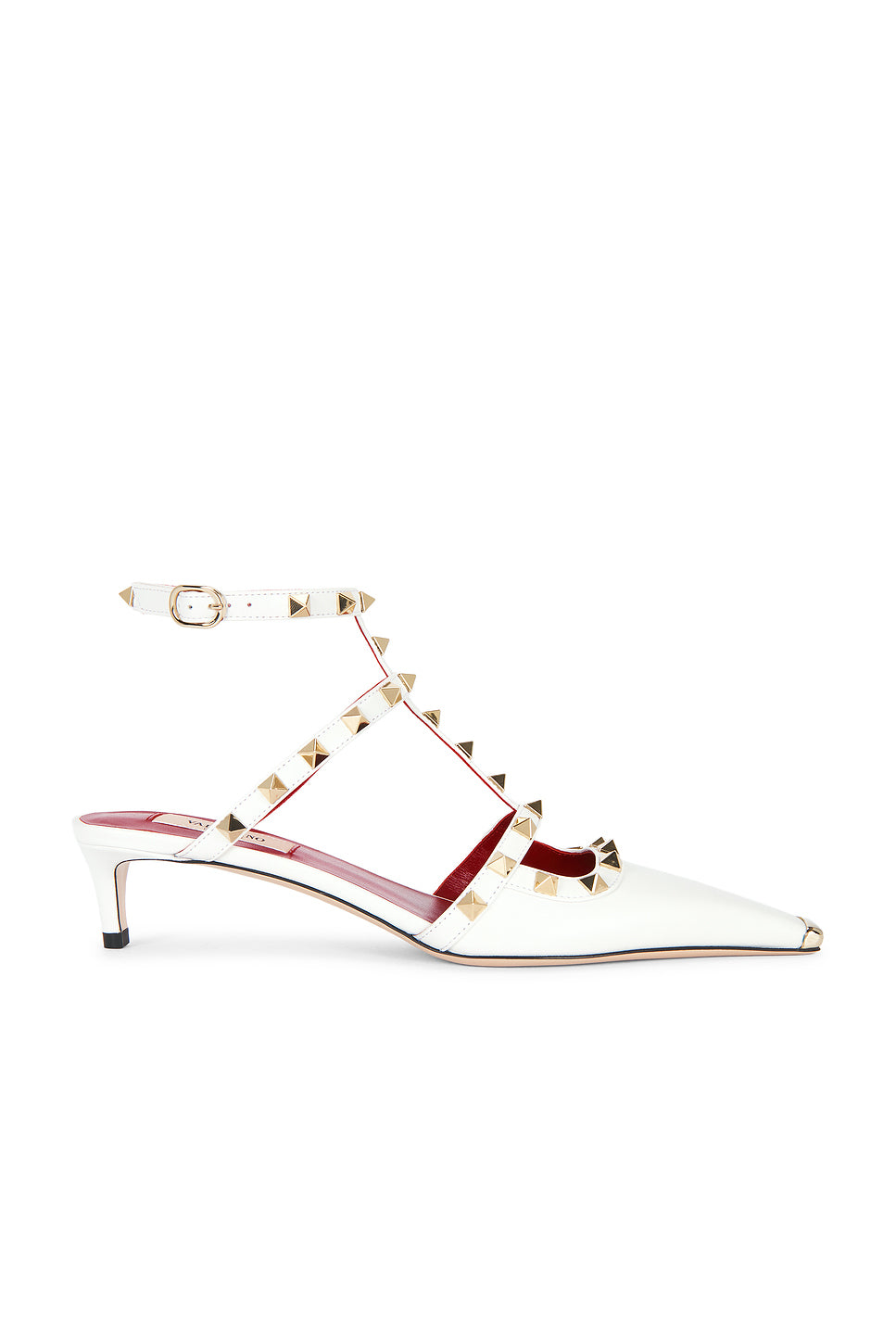 Rockstud Ankle Strap Pump