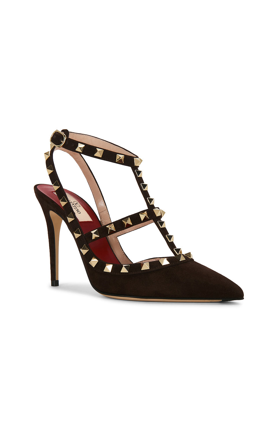 Rockstud Ankle Strap Pump