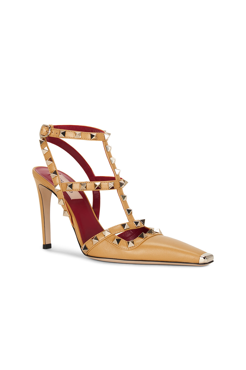 Rockstud Ankle Strap Pump